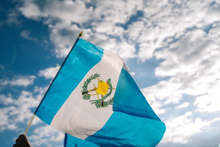 The flag of Guatemala, where you may wish to register a subsidiary