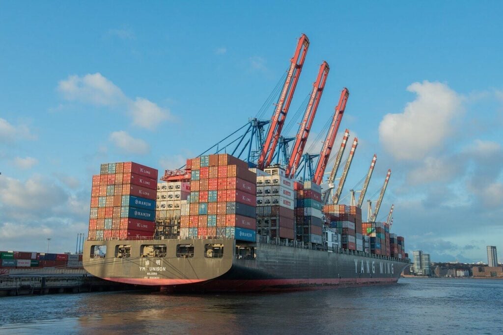 Container ship supporting business in Bolivia