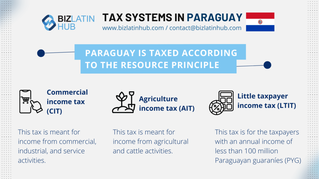 an infographic from biz latin hub for an article about Why Declare Your Taxes in Paraguay?