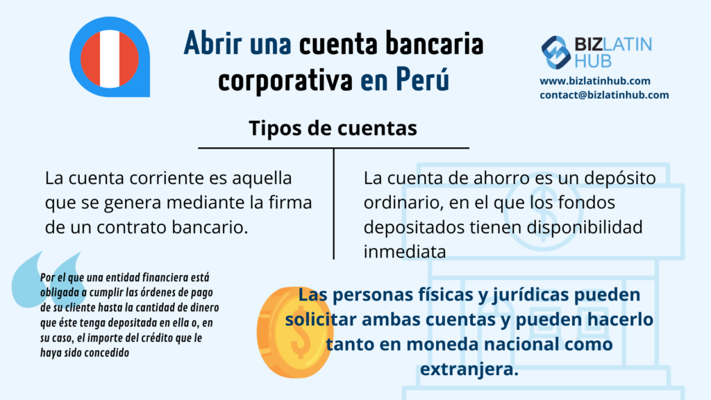 Abrir una cuenta bancaria en Perú - Algunos datos importantes sobre cómo abrir una cuenta bancaria corporativa en Perú.